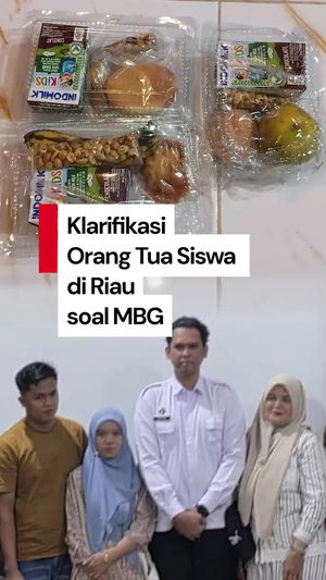 Video Klarifikasi Orang Tua Siswa di Riau soal Menu MBG yang Dirapel 5 Hari