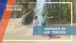 Menyusuri Keceriaan di Bawah Air Terjun, Pacitan