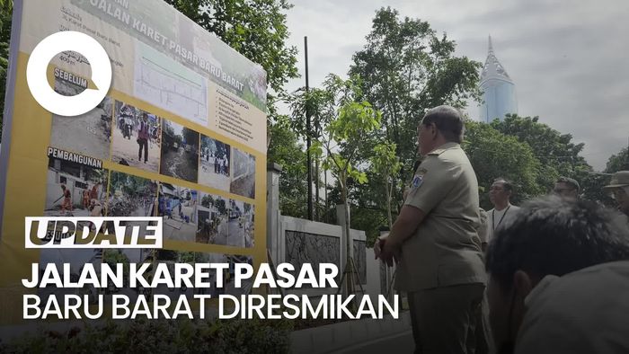 Video Pramono Resmikan Jalan Karet Pasar Baru Usai Puluhan Tahun Tak Beraspal