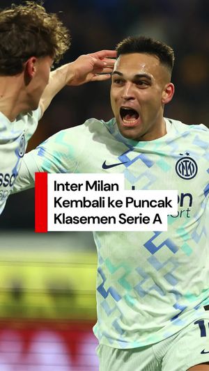 Video: Menang 1-0 atas Atalanta, Inter Balik Lagi ke Puncak Klasemen