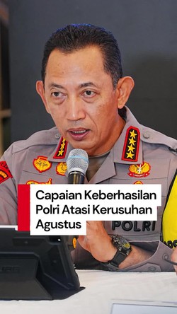 Video: Kapolri Pamer Keberhasilan Atasi Kerusuhan Agustus