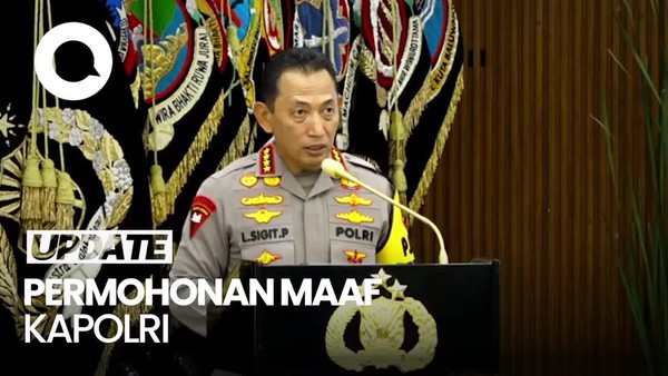 Video Kapolri Minta Maaf Pelaksanaan Tugas Polri Jauh dari Sempurna