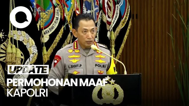 Video Kapolri Minta Maaf Pelaksanaan Tugas Polri Jauh dari Sempurna