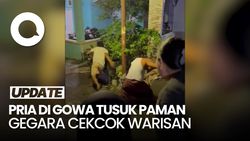 Video Pria di Gowa Ditangkap Usai Tusuk Paman Pakai Tombak gegara Warisan