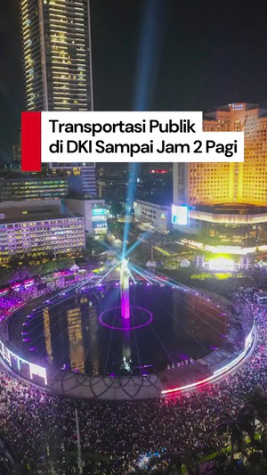 Video: Malam Tahun Baru, Transum di Jakarta Lanjut Sampai Jam 2 Pagi