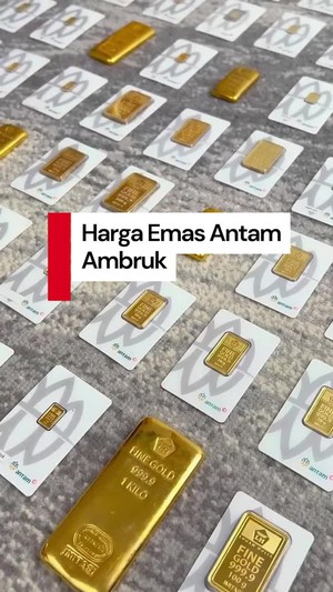 Video: Harga Emas Antam Ambruk Rp 95.000!