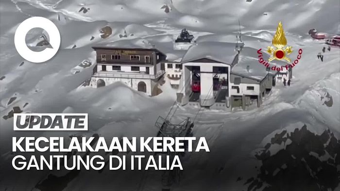 Video: Kereta Gantung di Italia Tabrak Pembatas Struktur Stasiun, 4 Orang Luka