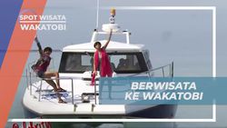 Menyebrang Ceria menggunakan Kapal Cepat di Wakatobi