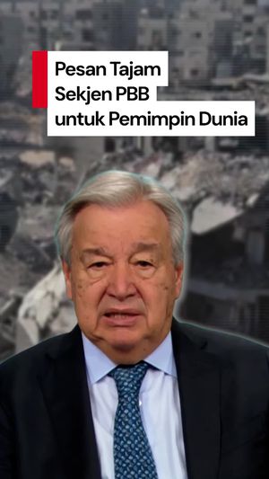 Video Sekjen PBB ke Pemimpin Dunia di 2026: Berpihak ke Manusia-Planet Ini