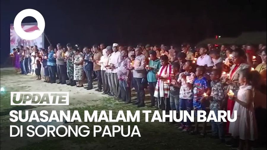 Video: Malam Tahun Baru di Sorong Diawali Doa Bersama untuk Korban Bencana Sumatera