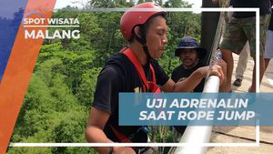 Uji Nyali dengan Rope Jump di Jembatan Tegaron, Malang  