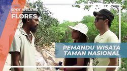 Ikuti Pemandu Wisata di Taman Nasional Komodo, Flores