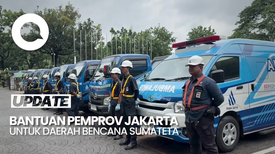 Video PAM Jaya Kirim 10 Mobil Tangki Air-2 WTP Mobile ke Sumatera