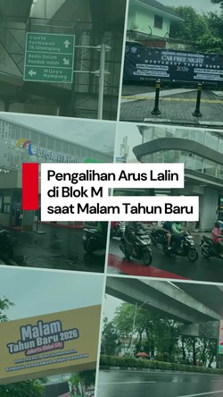 Video: Info Pengalihan Arus Lalin di Sekitar Blok M saat Malam Tahun Baru