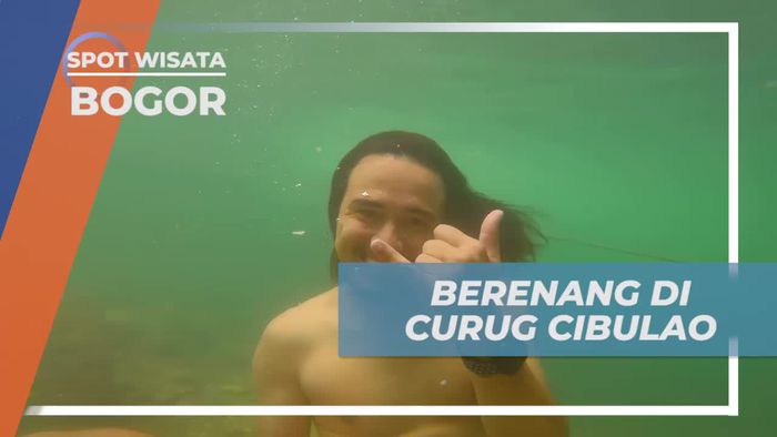 Berenang Segar di Kolam Alami Curug Cibulao, Bogor