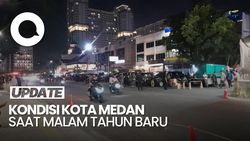 Video: Suasana Kota Medan di Malam Tahun Baru, Tak Ada Rekayasa Lalin