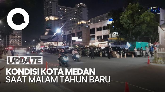 Video: Suasana Kota Medan di Malam Tahun Baru, Tak Ada Rekayasa Lalin