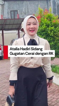 Video Atalia Hadiri Sidang Gugatan Cerai dengan RK: Doakan Semua Lancar