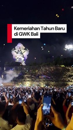 Video: Tahun Baruan di GWK Tanpa Kembang Api Tetap Pecah!
