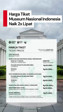 Video Tiket Masuk Museum Nasional Indonesia Sekarang Segini? Netizen Protes!