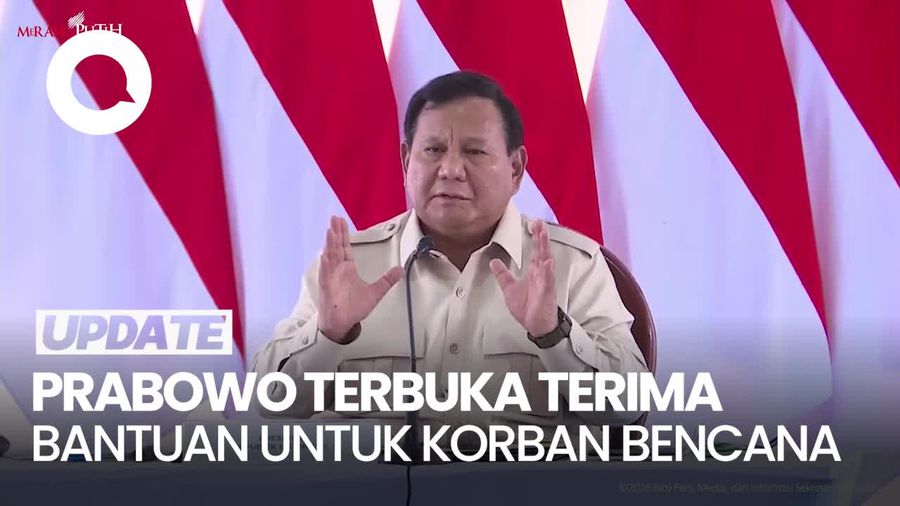 Video Penegasan Prabowo Terbuka Terima Bantuan untuk Korban Bencana Sumatera