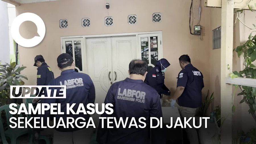Video: Sampel Cairan dalam Botol di TKP Kasus Sekeluarga Tewas Jakut