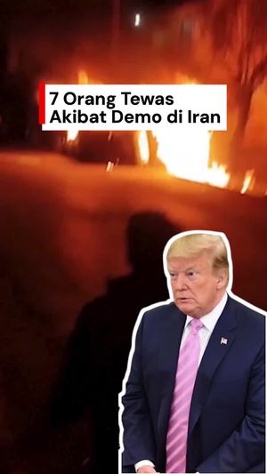 Video 7 Orang Tewas dalam Demo Iran, Trump Tebar Ancaman