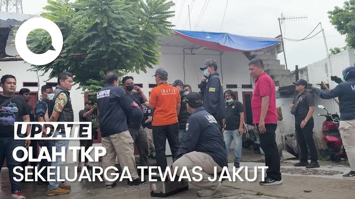 Video: Puslabfor Olah TKP Kasus Sekeluarga Tewas dalam Rumah di Jakut