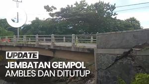 Video: Jembatan Penghubung Klaten-Gunungkidul Ambles, Akses Lalin Ditutup