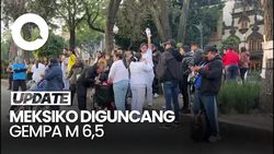 Video: Momen Warga San Marcos Meksiko saat Diguncang Gempa M 6,5