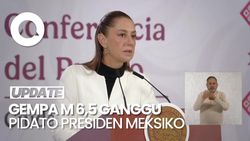 Video: Detik-detik Pidato Presiden Meksiko Terhenti Karena Gempa M 6,5