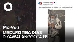 Video Maduro Tiba di AS dengan Pengawalan Ketat Usai Ditangkap