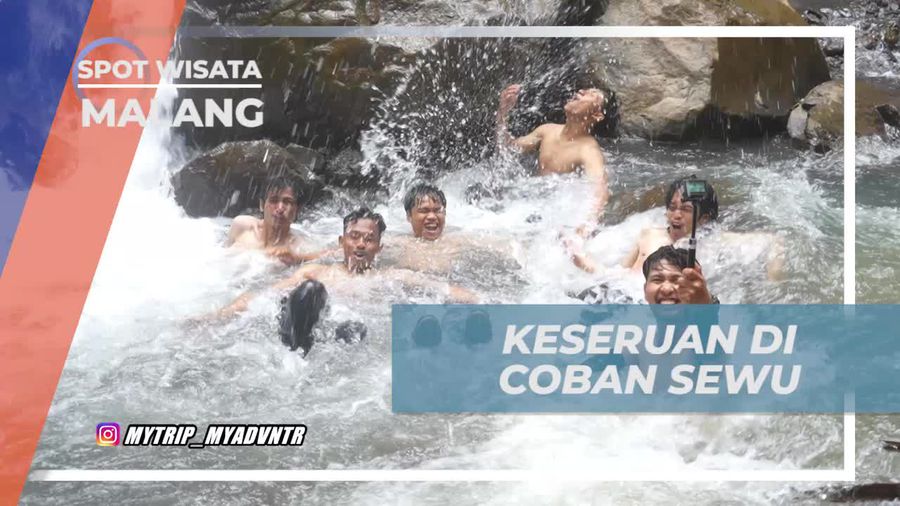 Menikmati Keseruan di Air Terjun Coban Sewu, Malang
