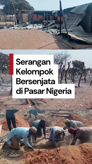 Video: Ngeri! Pasar di Nigeria Diserang Kelompok Bersenjata, 30 Orang Tewas