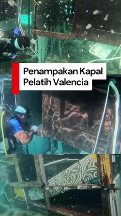 Video: Bangkai Kapal Pelatih Velencia Ditemukan, Begini Kondisinya