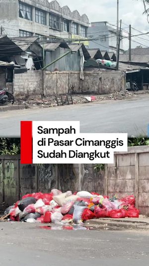Video Gunungan Sampah di Pasar Tangsel Diangkut, Eh Muncul Tumpukan Baru
