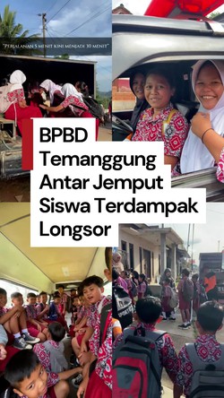 Video: BPBD Temanggung Beri Layanan Antar Jemput Siswa Terdampak Longsor