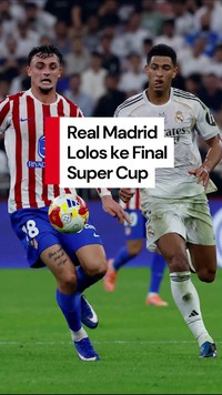 Video: Real Madrid Taklukan Atletico 2-1 di Super Cup