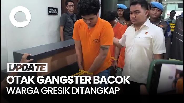 Video Otak Pelaku Gangster Bacok-Rampas HP Warga Gresik Ditangkap!
