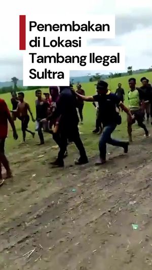 Video: Aksi Penembakan di Tambang Ilegal Sultra, 4 Oknum Polisi Diamankan