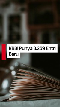 Video: KBBI Punya 3.259 Entri Baru, Termasuk Kata Galgah