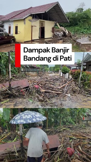 Video: Dampak Banjir Bandang di Pati, Rumah Rusak-Sampah Kayu Berserakan