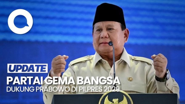 Video: Partai Gema Bangsa Dukung Prabowo Nyapres 2029, Apa Alasannya?