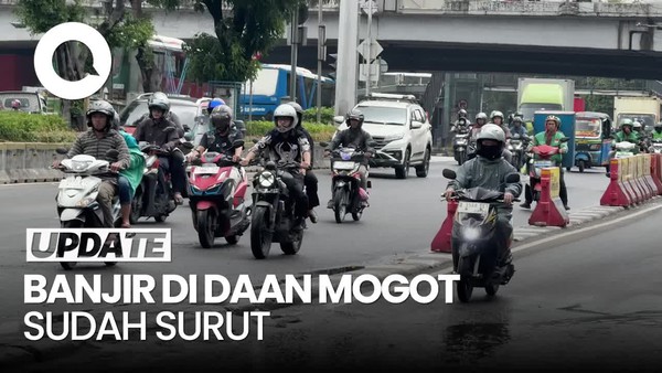 Video Banjir di Daan Mogot Surut, Arus Lalin Kembali Normal