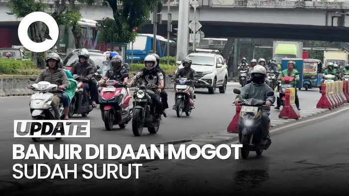 Video Banjir di Daan Mogot Surut, Arus Lalin Kembali Normal