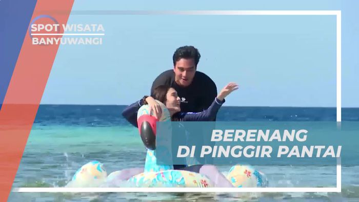 Bermain Floaties dan Berenang di Pantai Pulau Tabuhan, Banyuwangi