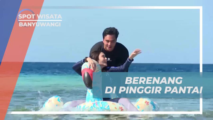 Bermain Floaties dan Berenang di Pantai Pulau Tabuhan, Banyuwangi