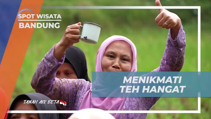 Menikmati Teh Hangat di Desa Lamajang, Bandung