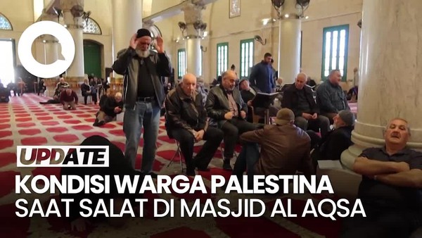 Video Jemaah di Masjid Al Aqsa Dibatasi-Dijaga Pasukan Bersenjata Israel