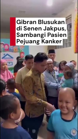 Video: Momen Gibran Sambangi Rumah Singgah Pasien Pejuang Kanker di Jakpus
